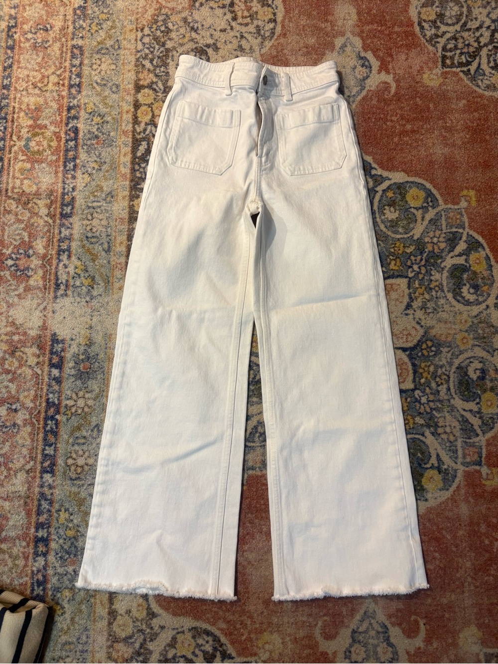 MAREA White Wide-Leg High-Rise Jeans